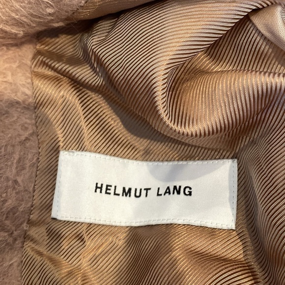 Helmut Lang camel shaggy alpaca coat medium - Picture 8 of 11